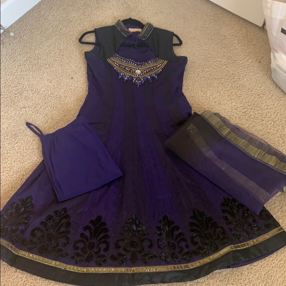 Indian Anarkali Suit Designer three piece